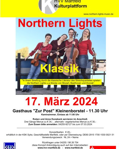 Vorankündigung: Northern Lights am 17. März